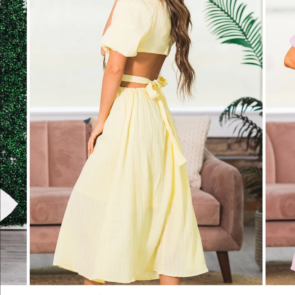 Liam & Co Kay Cut Out Midi Dress